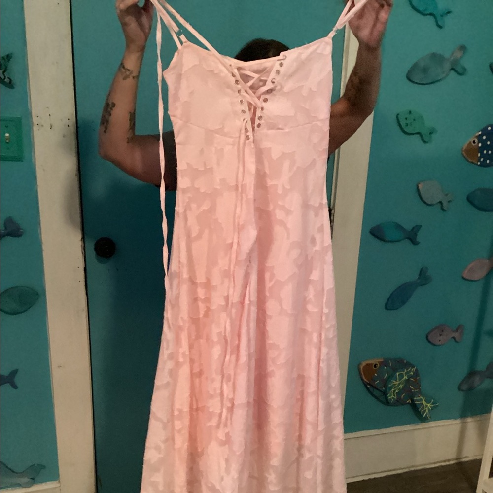 Size Small Pink Dress thin shoulder straps
